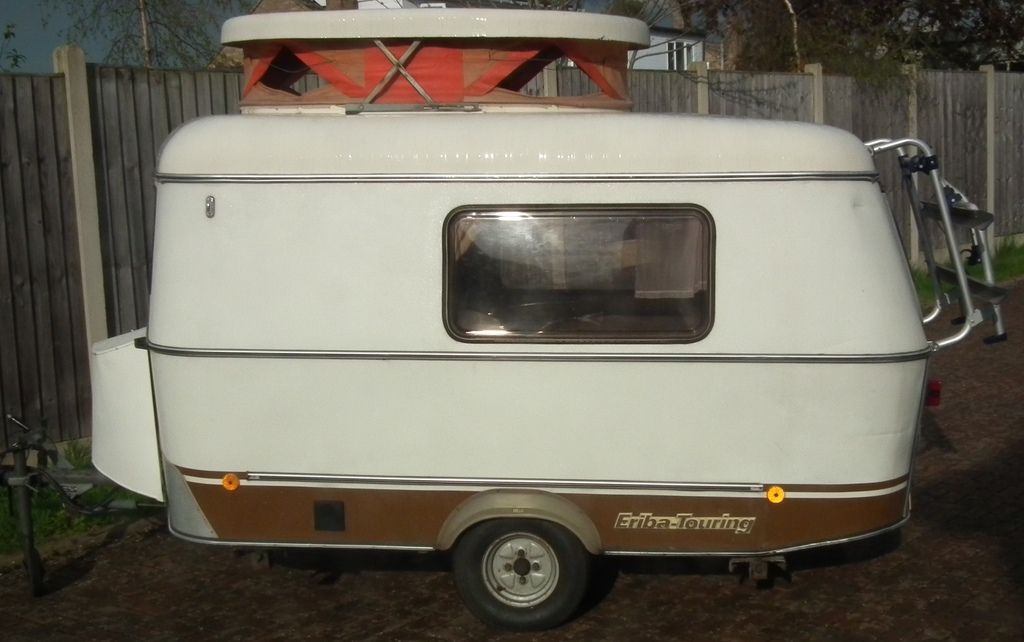 For Sale 1980 Eriba Puck, 2 x awning, bike rack, ready to camp